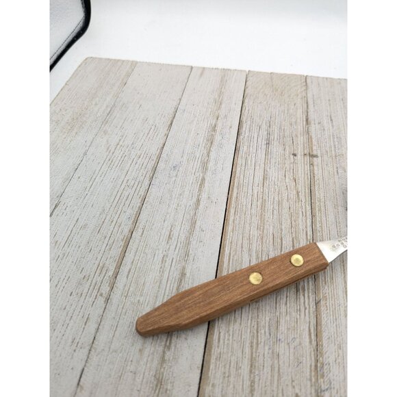 Vintage Stainless Steel Cheese Plane Slicer -Meat Knife - Planer Wood Handle #6 - Picture 6 of 7